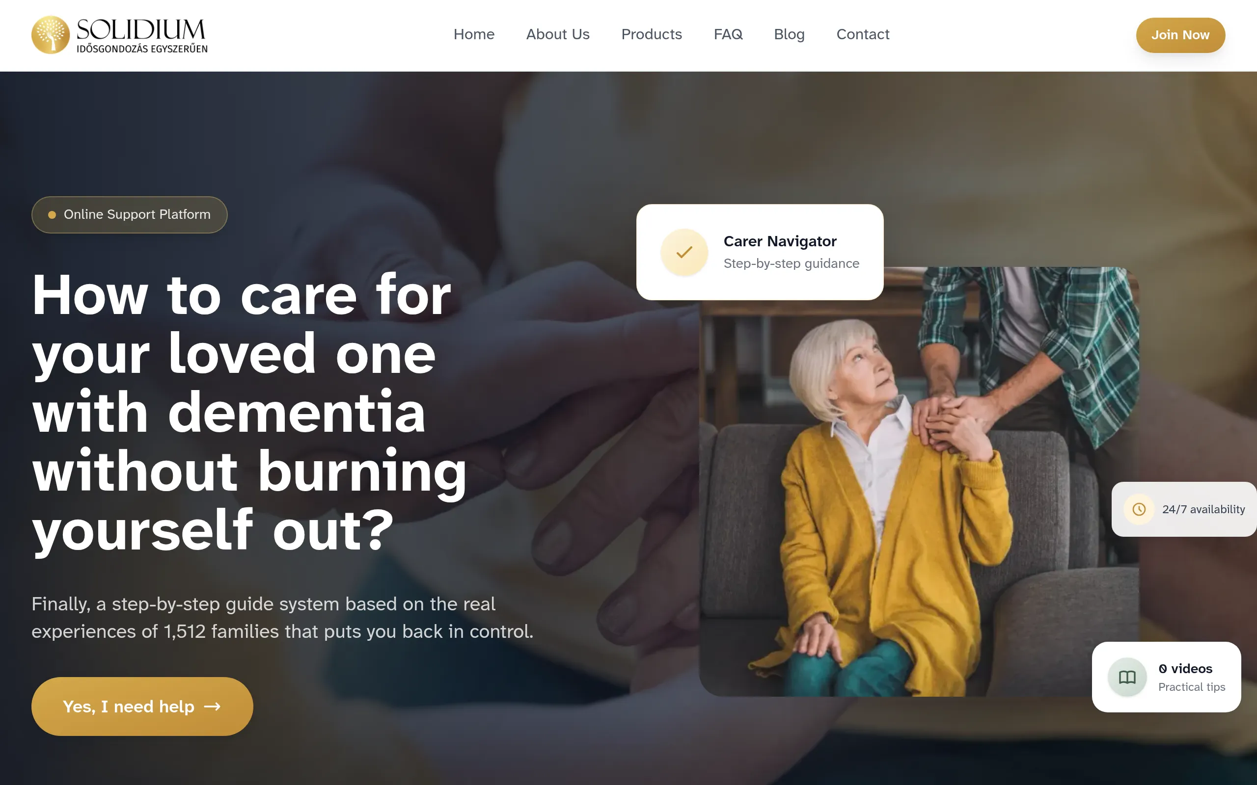 Solidium Care - Dementia related platform screenshot